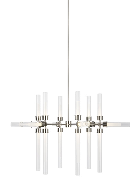 Visual Comfort Modern - 700LNG18N-LED930 - LED Chandelier - Linger - Polished Nickel