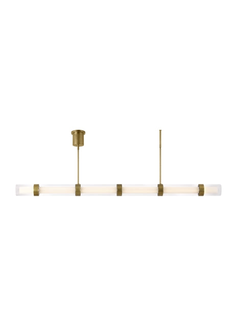 Visual Comfort Modern - 700LSWIT6R-LED930 - LED Suspension - Wit - Aged Brass