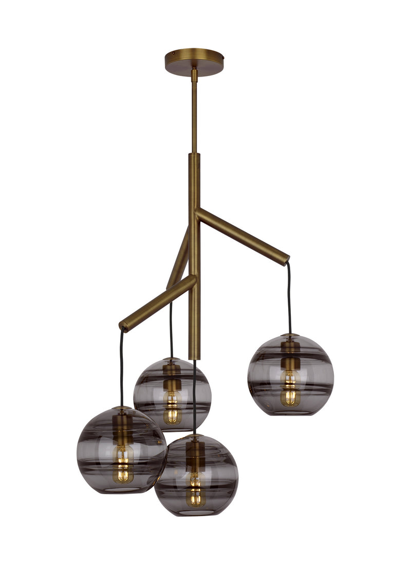 Visual Comfort Modern - 700SDNMPR1KR-LED927 - LED Chandelier - Sedona - Aged Brass