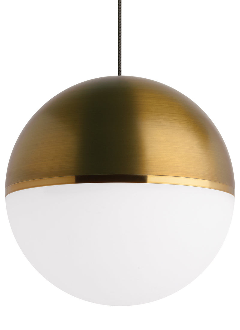 Visual Comfort Modern - 700TDAKV13RBR - One Light Pendant - Akova - Aged Brass