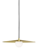 Visual Comfort Modern - 700TDPRLR - One Light Pendant - Pirlo - Aged Brass