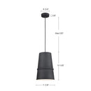 Kuzco Lighting - 492208-BK - One Light Pendant - Castor - Black