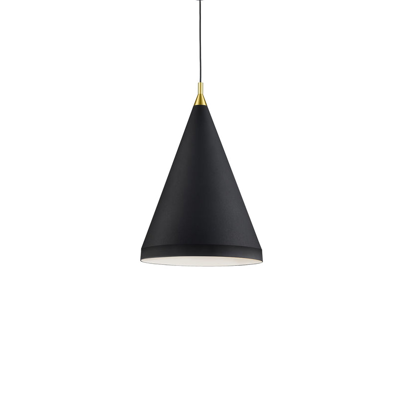 One Light Pendant<br /><span style="color:#4AB0CE;">Entrega: 4-10 dias en USA</span><br /><span style="color:#4AB0CE;font-size:60%;">PREGUNTE POR ENTREGA EN PANAMA</span><br />Collection: Dorothy<br />Finish: Black With Gold Detail