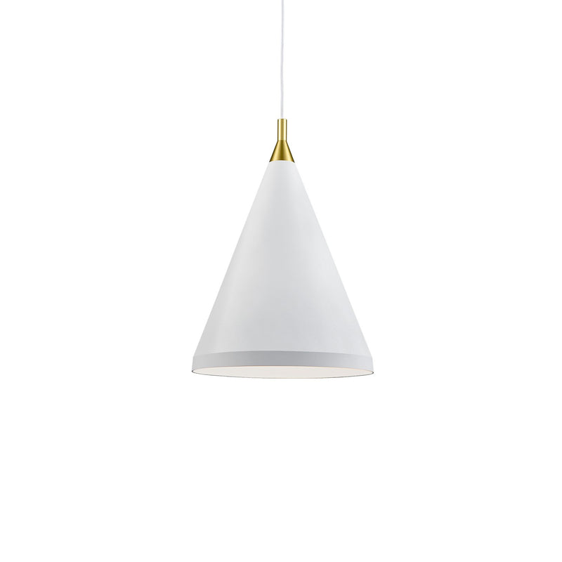 Kuzco Lighting - 492716-WH/GD - One Light Pendant - Dorothy - White With Gold Detail