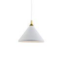 Kuzco Lighting - 492814-WH/GD - One Light Pendant - Dorothy - White With Gold Detail
