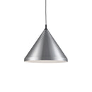 Kuzco Lighting - 492824-BN/BK - One Light Pendant - Dorothy - Brushed Nickel With Black Detail