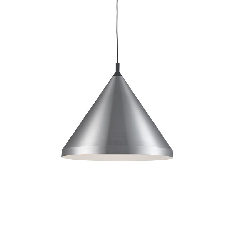 Kuzco Lighting - 492824-BN/BK - One Light Pendant - Dorothy - Brushed Nickel With Black Detail