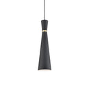Kuzco Lighting - 493206-BK/GD - One Light Pendant - Vanderbilt - Black With Gold Detail