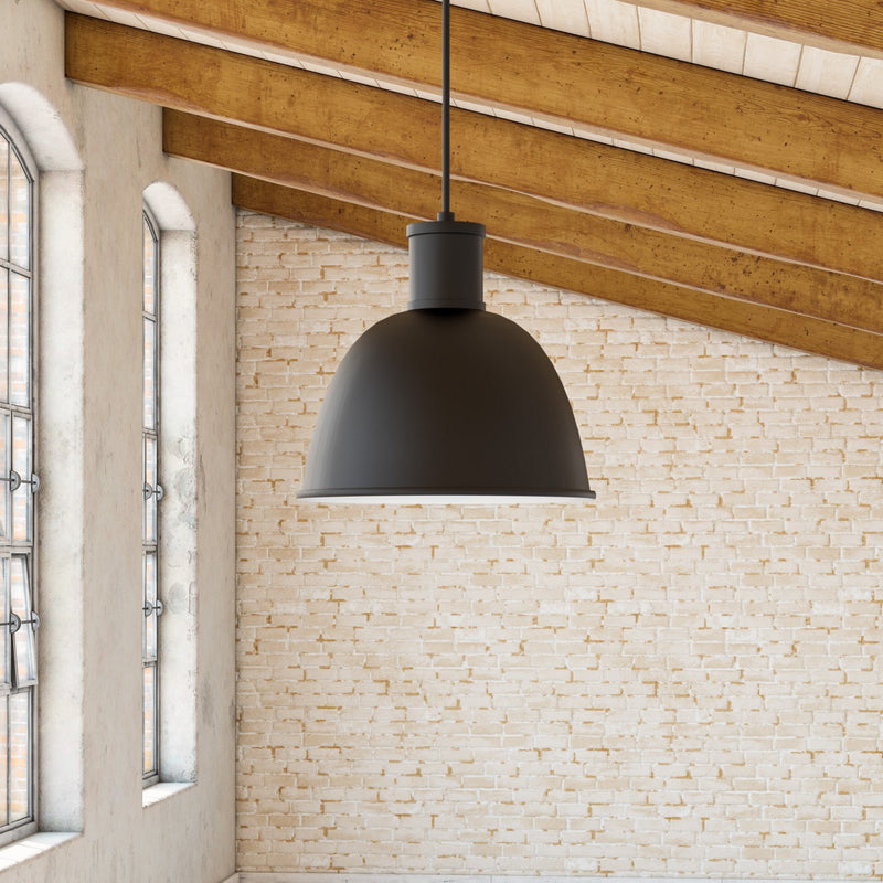 One Light Pendant<br /><span style="color:#4AB0CE;">Entrega: 4-10 dias en USA</span><br /><span style="color:#4AB0CE;font-size:60%;">PREGUNTE POR ENTREGA EN PANAMA</span><br />Collection: Irving<br />Finish: Black