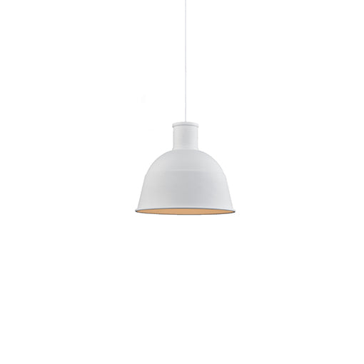 One Light Pendant<br /><span style="color:#4AB0CE;">Entrega: 4-10 dias en USA</span><br /><span style="color:#4AB0CE;font-size:60%;">PREGUNTE POR ENTREGA EN PANAMA</span><br />Collection: Irving<br />Finish: White