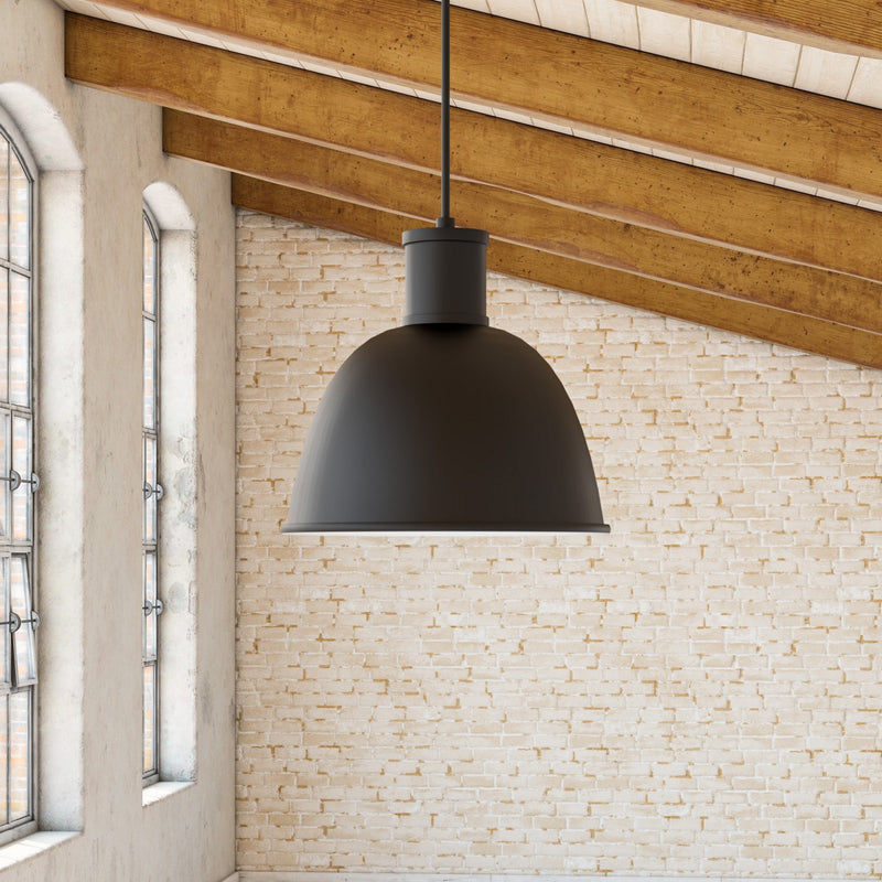 One Light Pendant<br /><span style="color:#4AB0CE;">Entrega: 4-10 dias en USA</span><br /><span style="color:#4AB0CE;font-size:60%;">PREGUNTE POR ENTREGA EN PANAMA</span><br />Collection: Irving<br />Finish: Black