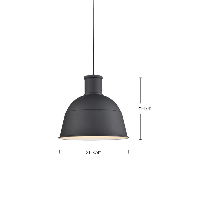 Kuzco Lighting - 493522-BK - One Light Pendant - Irving - Black