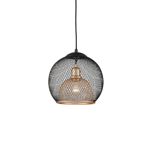 One Light Pendant<br /><span style="color:#4AB0CE;">Entrega: 4-10 dias en USA</span><br /><span style="color:#4AB0CE;font-size:60%;">PREGUNTE POR ENTREGA EN PANAMA</span><br />Collection: Gibraltar<br />Finish: Black/Gold