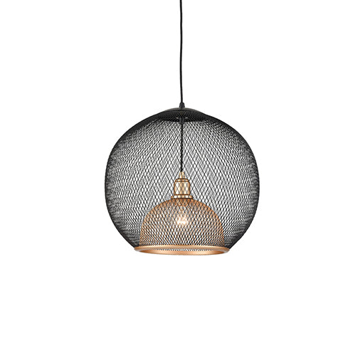 One Light Pendant<br /><span style="color:#4AB0CE;">Entrega: 4-10 dias en USA</span><br /><span style="color:#4AB0CE;font-size:60%;">PREGUNTE POR ENTREGA EN PANAMA</span><br />Collection: Gibraltar<br />Finish: Black/Gold