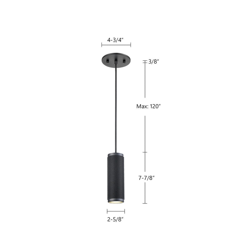 Kuzco Lighting - 494603-BK - One Light Pendant - Micro - Black
