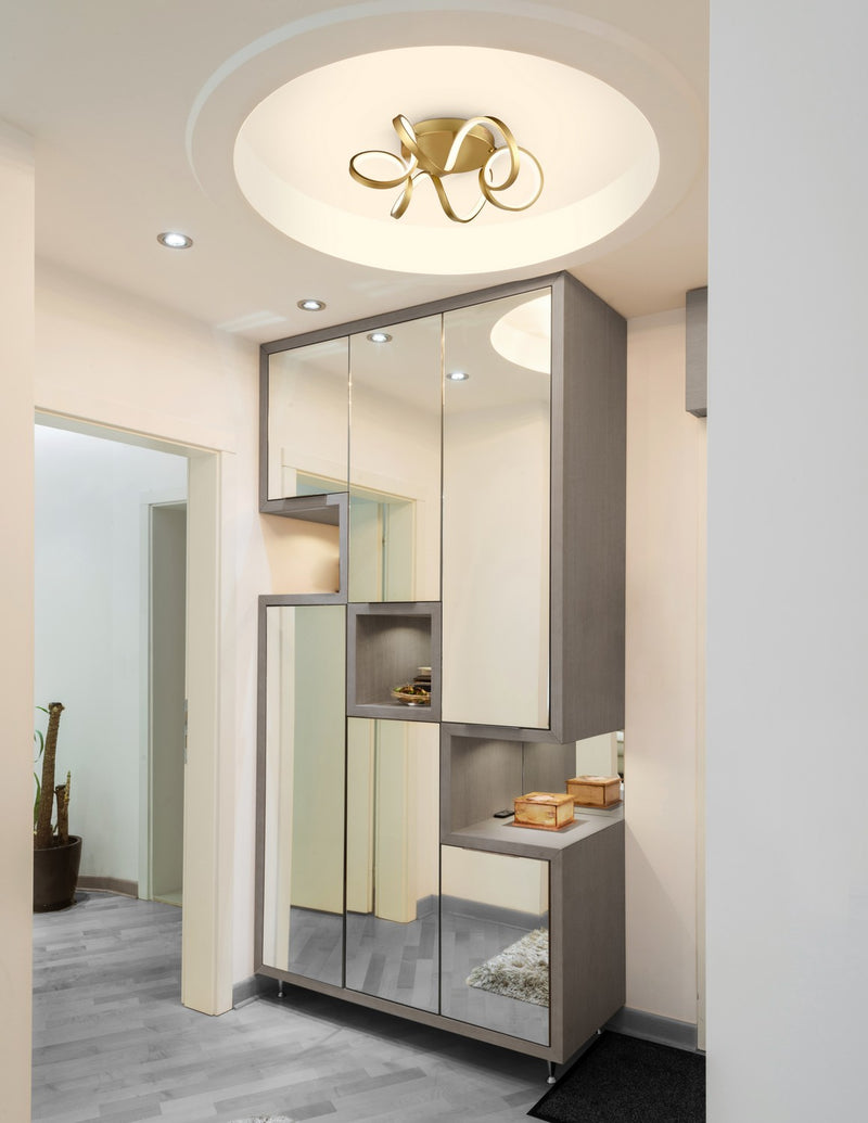 Kuzco Lighting - FM93820-AN - LED Flush Mount - Synergy - Antique Brass