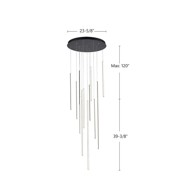 LED Pendant<br /><span style="color:#4AB0CE;">Entrega: 4-10 dias en USA</span><br /><span style="color:#4AB0CE;font-size:60%;">PREGUNTE POR ENTREGA EN PANAMA</span><br />Collection: Chute<br />Finish: Black