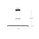 Kuzco Lighting - PD19347-BK - LED Pendant - Eerie - Black