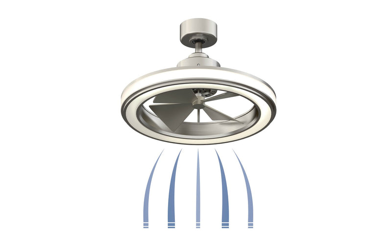 Fanimation - FP8404BN - 16"Ceiling Fan - Gleam - Brushed Nickel