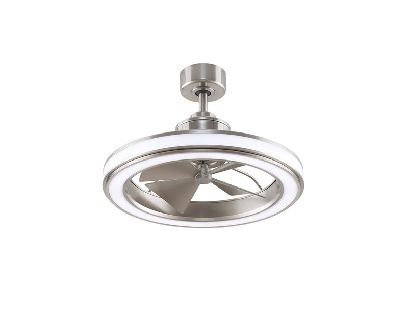 16"Ceiling Fan<br /><span style="color:#4AB0CE;">Entrega: 4-10 dias en USA</span><br /><span style="color:#4AB0CE;font-size:60%;">PREGUNTE POR ENTREGA EN PANAMA</span><br />Collection: Gleam<br />Finish: Brushed Nickel