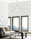 52"Ceiling Fan<br /><span style="color:#4AB0CE;">Entrega: 4-10 dias en USA</span><br /><span style="color:#4AB0CE;font-size:60%;">PREGUNTE POR ENTREGA EN PANAMA</span><br />Collection: SculptAire<br />Finish: Chrome