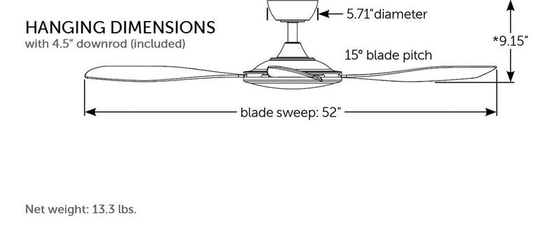 Fanimation - FPD8520BNBN - 52"Ceiling Fan - GlideAire - Brushed Nickel