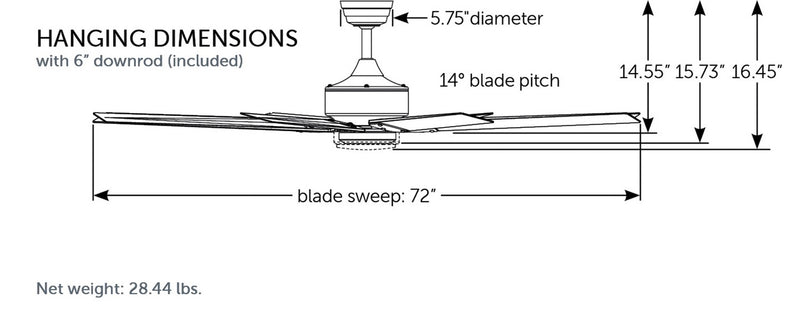 Fanimation - MAD7912BBL - Motor - Levon Custom - Black