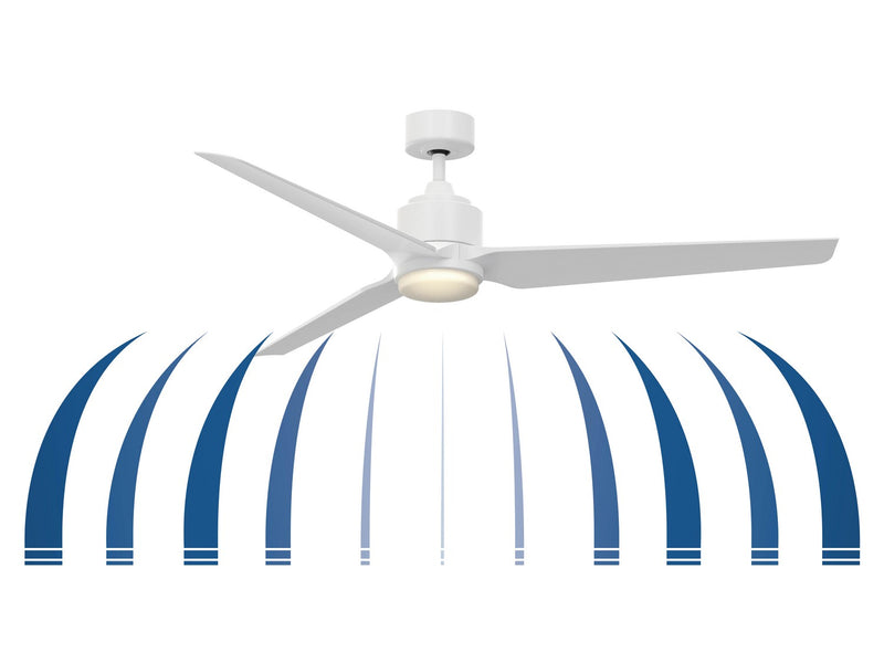 Fanimation - MAD8515MWW - Motor - TriAire Custom - Matte White
