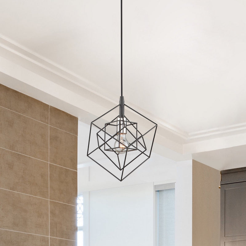 Artcraft Canada - AC11117PN - One Light Pendant - Artistry - Matte Black & Polished Nickel