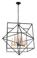 12 Light Chandelier<br /><span style="color:#4AB0CE;">Entrega: 4-10 dias en USA</span><br /><span style="color:#4AB0CE;font-size:60%;">PREGUNTE POR ENTREGA EN PANAMA</span><br />Collection: Roxton<br />Finish: Matte Black & Harvest Brass