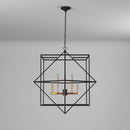 12 Light Chandelier<br /><span style="color:#4AB0CE;">Entrega: 4-10 dias en USA</span><br /><span style="color:#4AB0CE;font-size:60%;">PREGUNTE POR ENTREGA EN PANAMA</span><br />Collection: Roxton<br />Finish: Matte Black & Harvest Brass