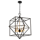 Four Light Chandelier<br /><span style="color:#4AB0CE;">Entrega: 4-10 dias en USA</span><br /><span style="color:#4AB0CE;font-size:60%;">PREGUNTE POR ENTREGA EN PANAMA</span><br />Collection: Roxton<br />Finish: Matte Black & Harvest Brass