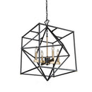 Four Light Chandelier<br /><span style="color:#4AB0CE;">Entrega: 4-10 dias en USA</span><br /><span style="color:#4AB0CE;font-size:60%;">PREGUNTE POR ENTREGA EN PANAMA</span><br />Collection: Roxton<br />Finish: Matte Black & Harvest Brass