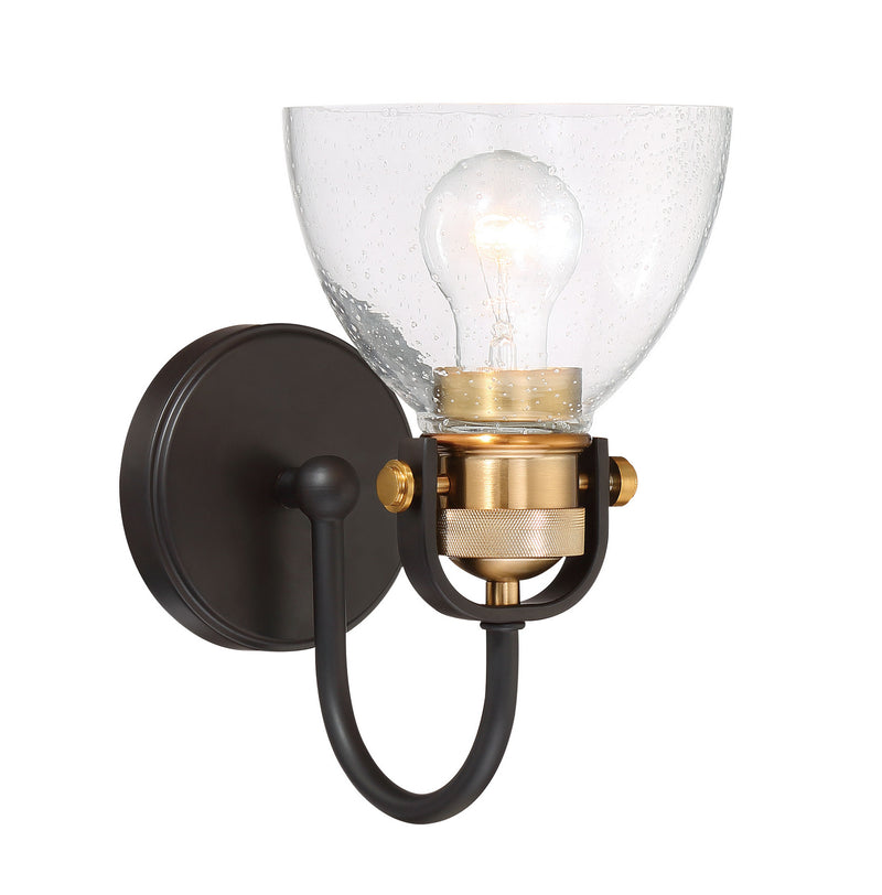 Minka-Lavery - 3361-416 - One Light Bath - Monico - Bronze w/Brass