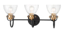 Minka-Lavery - 3363-416 - Three Light Bath - Monico - Bronze w/Brass