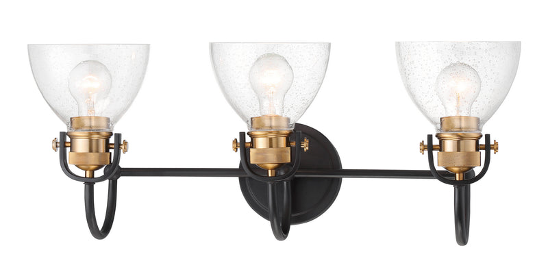 Minka-Lavery - 3363-416 - Three Light Bath - Monico - Bronze w/Brass