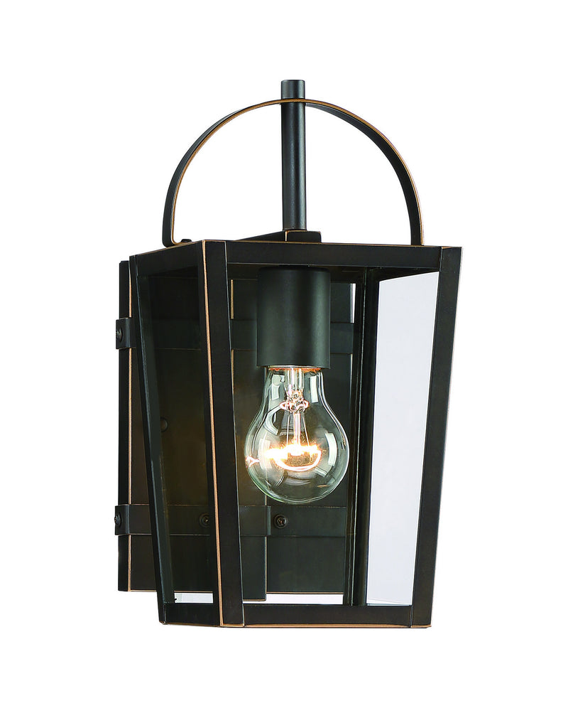 Minka-Lavery - 72721-143C - One Light Outdoor Lantern - Rangeline - Oil Rubbed Bronze w/Gold Highlights