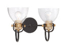 Minka-Lavery - 3362-416 - Two Light Bath - Monico - Bronze w/Brass