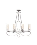 Kalco - 2673PS/1100 - Six Light Chandelier - Grayson - Pearl Silver