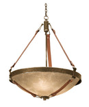 Kalco - 4647AC/ECRU - Six Light Pendant - Rodeo Drive - Antique Copper