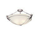 Kalco - 4844PS/ALAB - Three Light Semi Flush Mount - Grande - Pearl Silver