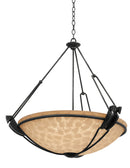 Kalco - 4845B/ECRU - Three Light Pendant - Grande - Black