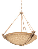 Kalco - 4845MG/ECRU - Three Light Pendant - Grande - Modern Gold