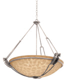 Kalco - 4845PS/ECRU - Three Light Pendant - Grande - Pearl Silver