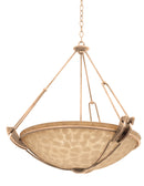 Kalco - 4847MG/ECRU - Six Light Pendant - Grande - Modern Gold