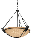 Kalco - 4847TO/ECRU - Six Light Pendant - Grande - Tortoise Shell