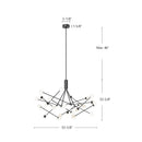 LED Chandelier<br /><span style="color:#4AB0CE;">Entrega: 4-10 dias en USA</span><br /><span style="color:#4AB0CE;font-size:60%;">PREGUNTE POR ENTREGA EN PANAMA</span><br />Collection: Moto<br />Finish: Black