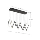 LED Pendant<br /><span style="color:#4AB0CE;">Entrega: 4-10 dias en USA</span><br /><span style="color:#4AB0CE;font-size:60%;">PREGUNTE POR ENTREGA EN PANAMA</span><br />Collection: Chute<br />Finish: Black