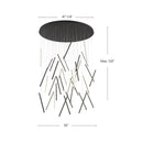 LED Pendant<br /><span style="color:#4AB0CE;">Entrega: 4-10 dias en USA</span><br /><span style="color:#4AB0CE;font-size:60%;">PREGUNTE POR ENTREGA EN PANAMA</span><br />Collection: Chute<br />Finish: Black