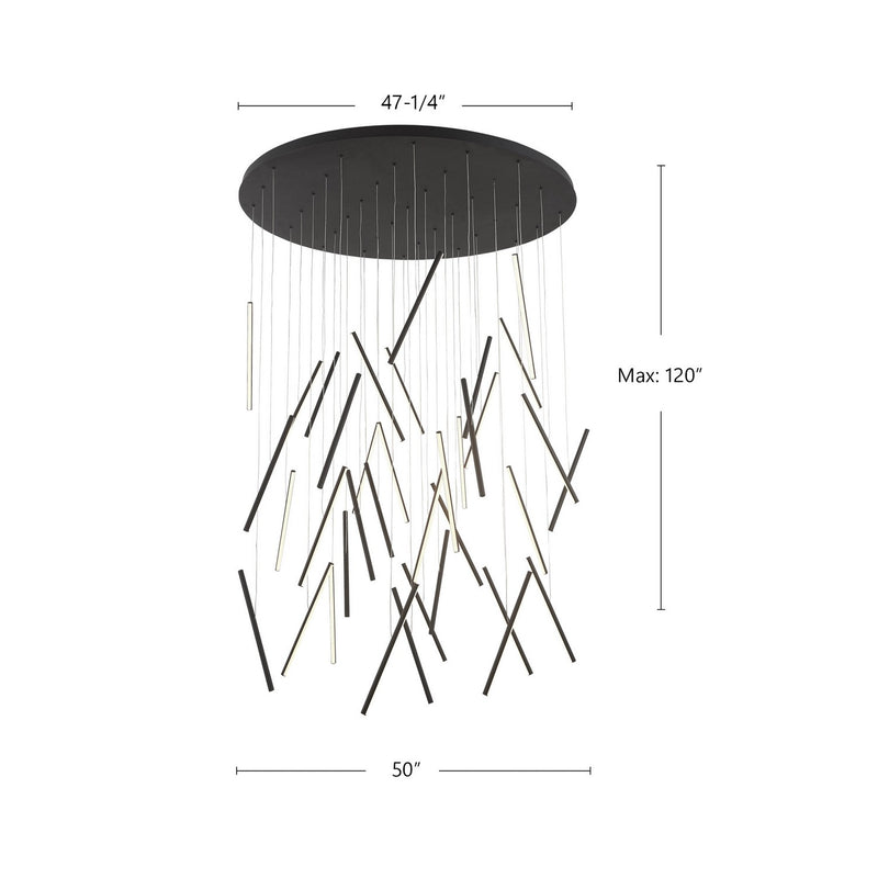 LED Pendant<br /><span style="color:#4AB0CE;">Entrega: 4-10 dias en USA</span><br /><span style="color:#4AB0CE;font-size:60%;">PREGUNTE POR ENTREGA EN PANAMA</span><br />Collection: Chute<br />Finish: Black